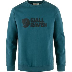 FJÄLLRÄVEN Sweatshirt voor heren met logo, diepe zee, L, diepe pan, L