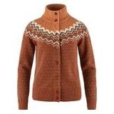 Vest Fjällräven Women Övik Knit Cardigan Autumn Leaf Desert Brown