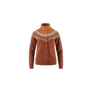 Vest Fjällräven Women Övik Knit Cardigan Autumn Leaf Desert Brown