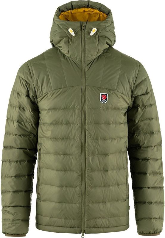 Jas Fjällräven Men Expedition Pack Down Hoodie Green Mustard Yellow