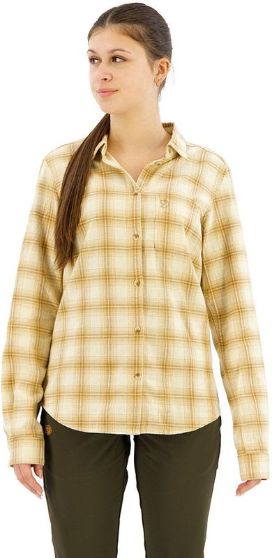 Fjallraven Ovik flannel shirt W chalk white dune beige