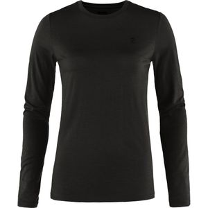 Fjällräven - Abisko Wool L/S - Merinolongsleeve - Zwart