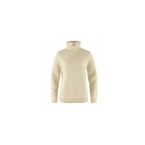 Fjällräven - Övik Half Zip Knit - Wollen Trui - Beige