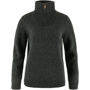 Fjällräven - Övik Half Zip Knit - Wollen Trui - Zwart
