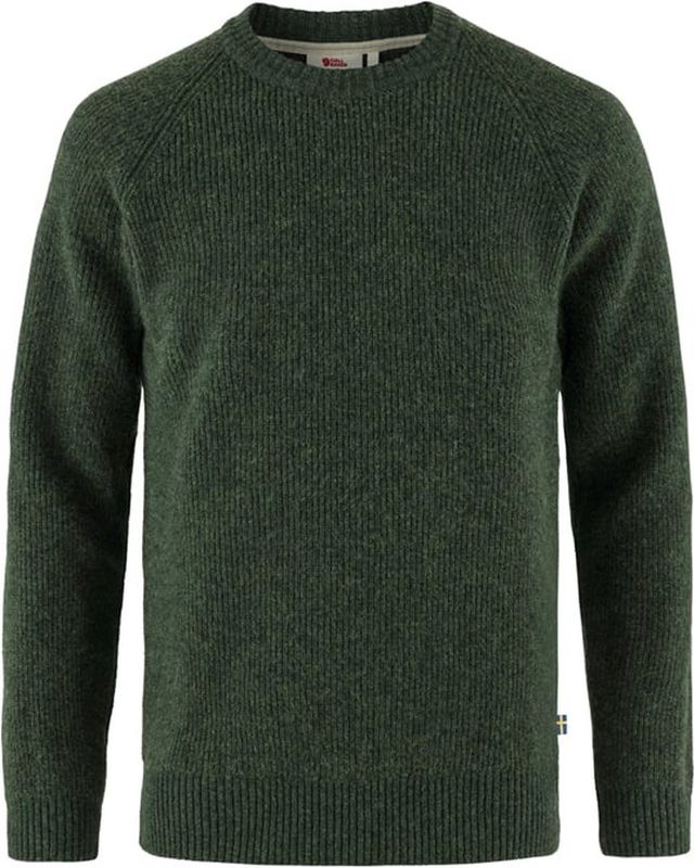 Fjällräven - Övik Rib Sweater - Wollen Trui - Groen