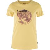 Fjallraven 89849-133 Arctic Fox Print T-Shirt W T-Shirt Dames Maïs Geel Maat L, Maïs Geel, L