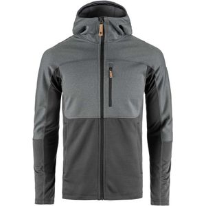 Fjällraven - Abisko Trail Fleece - Iron Grey/Grey - Lichte Comfortabele Sweater Met Capuchon