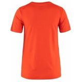 T-Shirt Fjällräven Women Abisko Wool Fox SS Flame Orange Ultramarine