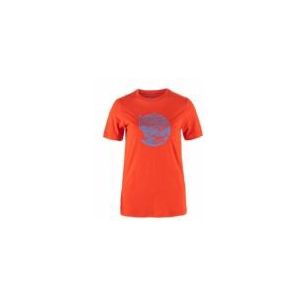T-Shirt Fjällräven Women Abisko Wool Fox SS Flame Orange Ultramarine