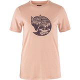 Fjallraven Abisko Wool Fox SS T-Shirt Dames Chalk Rose-Port