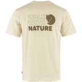 Fjällräven 12600216-113 Walk with Nature T-shirt M T-shirt heren krijt wit maat M, Chalk White, M