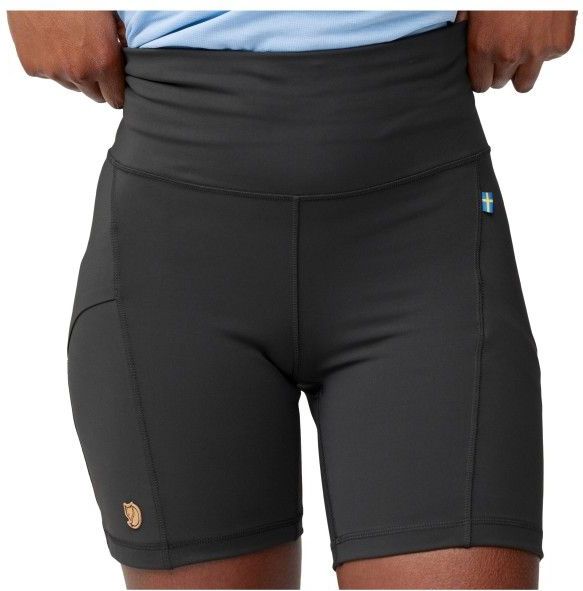 Fjällräven - Abisko 6´´ - Korte Leggings - Zwart - Gerecycled Polyester