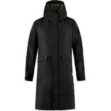 Fjällräven - Vardag Rain Parka - Regenjas - Zwart - Gerecycled Polyester