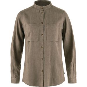 Fjallraven 14600149-244 Övik Hemp Shirt LS W Shirt Dames Suede Brown Maat M, Suède Brown, M