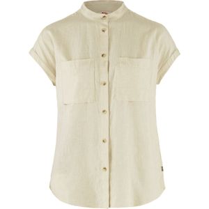 Fjällräven - Övik Hemp Shirt W SS - T-shirt - Chalk White - Hennep-Tencel