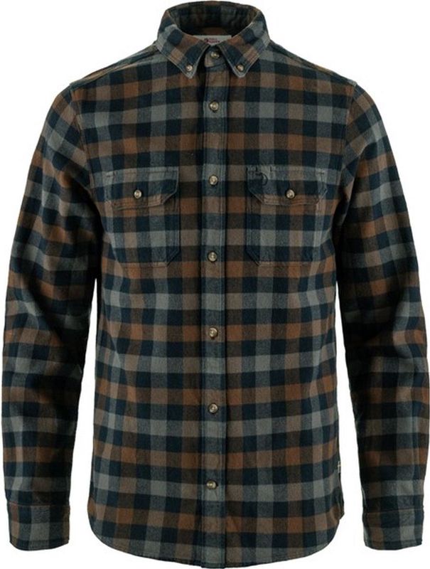 Fjall Raven - Skog Shirt M - Overhemd - Dark Navy-Dark Oak - Katoen