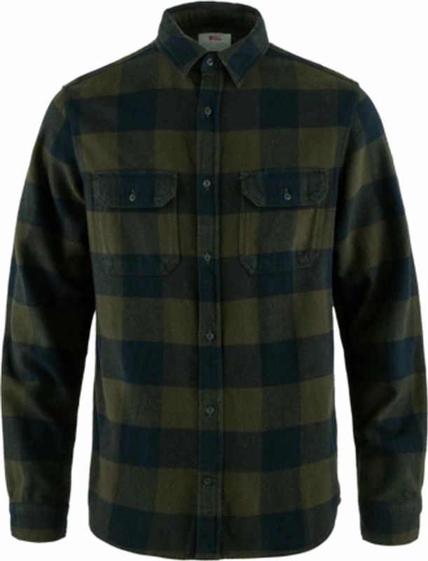 Fjällräven - Övik Heavy Flannel Shirt - Overhemd - Red Black