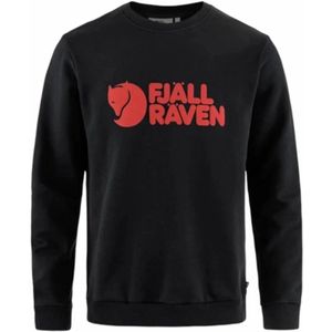 Fjällräven - Logo Trui - Zwart - 100% Biologisch Katoen