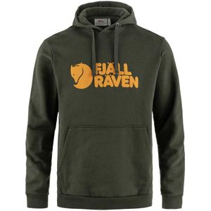 Fjällräven - Fjällräven Logo Hoodie - Hoodie - Deep Forest - 100% Biologisch Katoen
