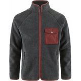 Fjällräven - Vardag Pile Fleece - Vest - Dark Grey Maroon - G-1000 65% Gerecycled