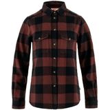 Fjällräven - Övik Heavy Flannel Shirt - Blouse - Dark Navy Maroon