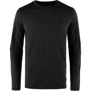 FJALLRAVEN 87194-550 Abisko Wool LS M Longshirt Heren Zwart Maat L