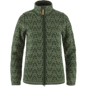 Fjallraven Snow Cardigan Women - Vest - Wol - Dames - Deep Forest