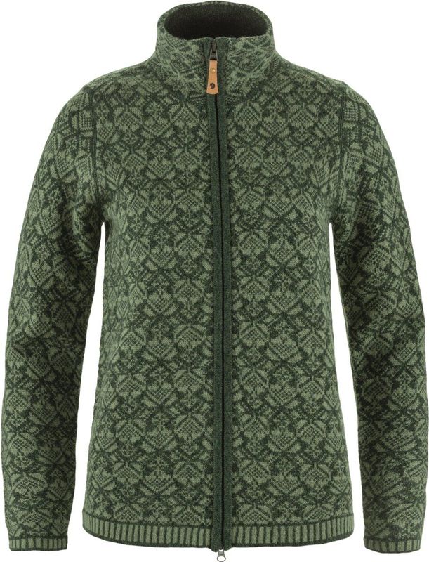 Fjallraven Snow Cardigan Women - Vest - Wol - Dames - Deep Forest