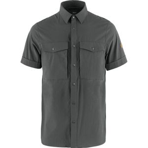 FJALLRAVEN 87939-030 Abisko Trekking Shirt SS M T-Shirt Heren Donkergrijs Maat XL, Donkergrijs, XL