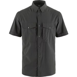 Fjällräven - Abisko Trekking SS - Blouse - Dark Grey - Duurzaam Materiaal