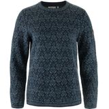 Fjällräven - Snow Round Neck Sweater - Damestrui - Dark Navy