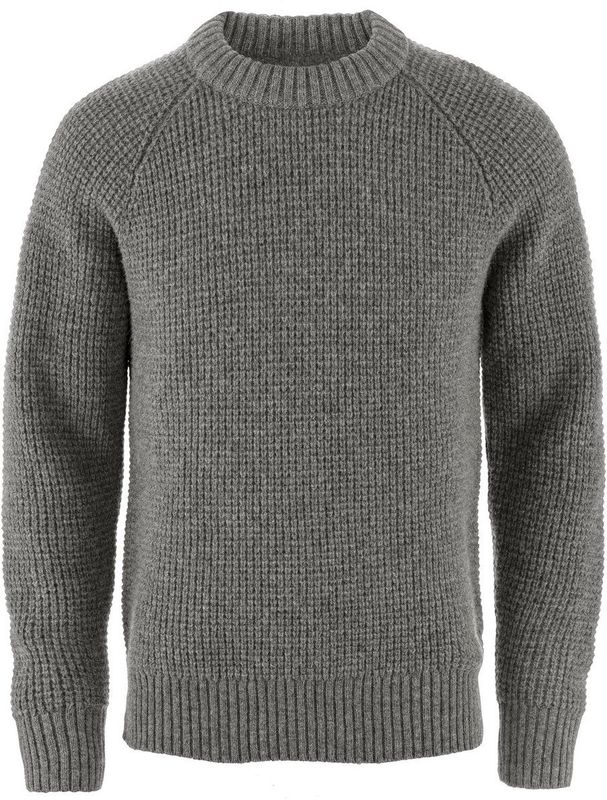 Fjällräven - Övik Waffle - Trui - Zwart - Regular Fit