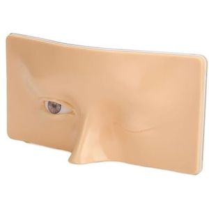 3D Make-up Mannequin Gezicht, Herbruikbare Professionele Gesimuleerde Wenkbrauw Make-up Oefengezichtsbord voor Cosmeticawinkel voor Make-upartiest (witte huid)