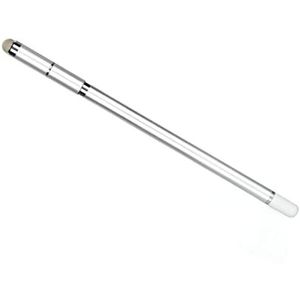 Stylus Pen, Vezelpunt Krasbestendig Slijtvaste Touchscreen Pen voor Mobiele Telefoon voor Tablet(Zilver)