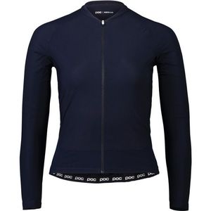 POC - Women's Essential Road L/S Jersey - Fietsshirt - Blauw - 73% Polyamide, 27% Elastaan