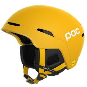 POC Obex MIPS Skihelm voor volwassenen, uniseks, sulfiet geel, mat, XS-S (51-54 cm)