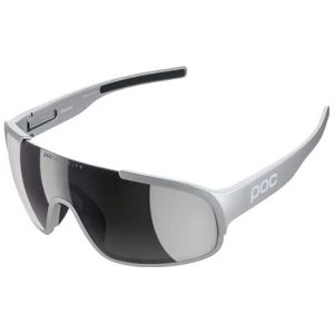 POC Crave zonnebril - voorzien van een lichtgewicht, flexibel en duurzaam grilamid frame en grip rubberen neus waardoor de zonnebril geschikt is voor sportactiviteiten, Argentite Silver, One Size