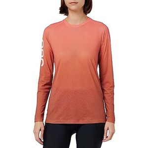 POC W's Essential MTB Lite LS Jersey voor dames, Gradient Ammoliet Koraal, XS