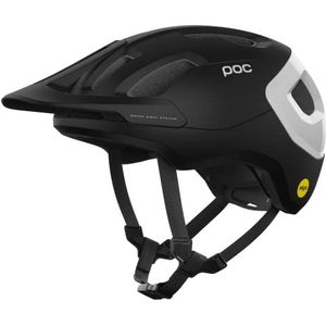 POC - MTB helmen - Axion Race Mips Uranium Black Matt/Hydrogen White voor Unisex - Maat 59-62 cm - Zwart