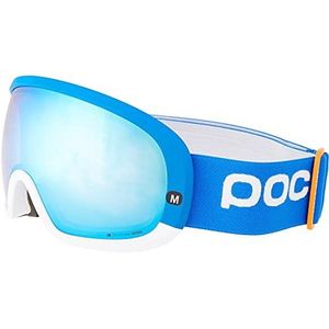 POC Fovea Mid Clarity Comp - Optimale skibril voor wedstrijd, fluorescerend roze/spektris blue