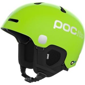 POC POCito Fornix MIPS - lichte en veilige ski- en snowboardhelm voor kinderen met NFC-chip, fluorescerend geel/groen, XS-S (51-54 cm)