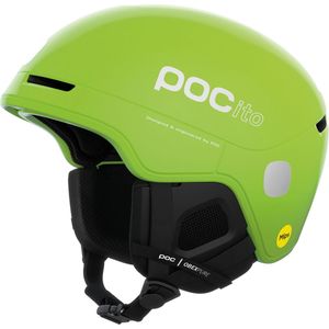 POC POCito Obex MIPS skihelm voor jongeren, uniseks, fluorescerend geel/groen, XXS (48-52 cm)