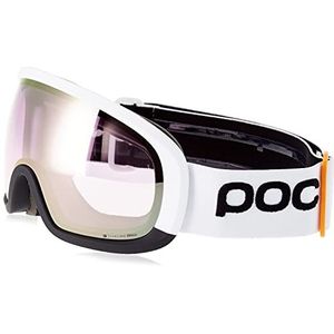 POC Retina Clarity Skibril met klassiek design en cilindrische glazen voor optimaal zicht op de piste, Lt Agate Red/Clarity Define/Speetris Ivory