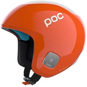 POC Skull Dura Comp SPIN – veilige skihelm voor optimale bescherming bij races, FIS-gecertificeerd, fluorescerend oranje, M-L (55-58 cm)