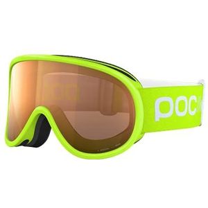 POC POCito Retina Skibril voor kinderen voor een optimaal zicht, fluorescerend geel/groen