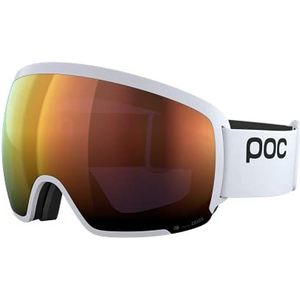 POC Orb Clarity Skibril voor volwassenen, uniseks, hydrogen wit/spektris oranje, eenheidsmaat