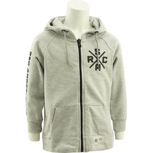 RSC Anderlecht lichtgrijze sweatvest met kap en rits maat 122/128 (7 a 8 jaar) - Grijs