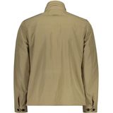 Harrington Jacket - Beige - Polyester Tussenjas - Sportieve Stijl - Lange Mouwen