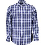 Gant - Regular Long Sleeve Shirt - Blauw - Katoen
