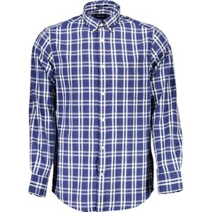 Gant - Regular Long Sleeve Shirt - Blauw - Katoen